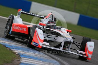 World © Octane Photographic Ltd. FIA Formula E testing – Donington Park 18th August 2015, Mahindra M2ELECTRO. Mahindra – Nick Heidfeld. Digital Ref : 1369LB1D6371