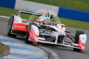 World © Octane Photographic Ltd. FIA Formula E testing – Donington Park 18th August 2015, Mahindra M2ELECTRO. Mahindra – Bruno Senna. Digital Ref : 1369LB1D6429