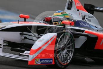 World © Octane Photographic Ltd. FIA Formula E testing – Donington Park 18th August 2015, Mahindra M2ELECTRO. Mahindra – Bruno Senna. Digital Ref : 1369LB1D6510