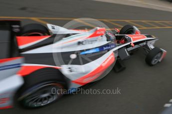 World © Octane Photographic Ltd. FIA Formula E testing – Donington Park 18th August 2015, Mahindra M2ELECTRO. Mahindra – Nick Heidfeld. Digital Ref : 1369LB5D6062