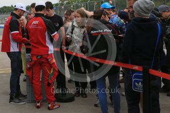 World © Octane Photographic Ltd. FIA Formula E testing – Donington Park 18th August 2015, ABT Shaeffler FE01. ABT Shaeffler Audi Sport – Lucas di Grassi and Daniel Abt. Digital Ref : 1369LB5D6182