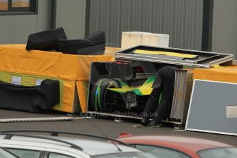 World © Octane Photographic Ltd. Saturday 2nd May 2015 Donington Park base. Cars packing for Monaco ePrix. Digital Ref : 1243CB1L5285
