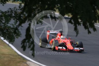 World © Octane Photographic Ltd. Scuderia Ferrari SF15-T– Sebastian Vettel. Saturday 25th July 2015, F1 Hungarian GP Qualifying, Hungaroring, Hungary. Digital Ref: 1356CB7D8529
