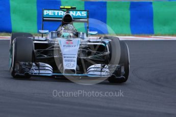 World © Octane Photographic Ltd. Mercedes AMG Petronas F1 W06 Hybrid – Nico Rosberg. Saturday 25th July 2015, F1 Hungarian GP Qualifying, Hungaroring, Hungary. Digital Ref: 1356LB1D0712