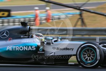 World © Octane Photographic Ltd. Mercedes AMG Petronas F1 W06 Hybrid – Lewis Hamilton. Saturday 25th July 2015, F1 Hungarian GP Qualifying, Hungaroring, Hungary. Digital Ref: 1356LB1D0727