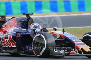 World © Octane Photographic Ltd. Scuderia Toro Rosso STR10 – Max Verstappen. Saturday 25th July 2015, F1 Hungarian GP Qualifying, Hungaroring, Hungary. Digital Ref: 1356LB1D0735