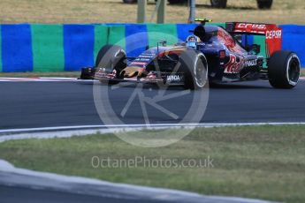 World © Octane Photographic Ltd. Scuderia Toro Rosso STR10 – Carlos Sainz Jnr. Saturday 25th July 2015, F1 Hungarian GP Qualifying, Hungaroring, Hungary. Digital Ref: 1356LB1D0747