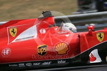 World © Octane Photographic Ltd. Scuderia Ferrari SF15-T– Sebastian Vettel. Saturday 25th July 2015, F1 Hungarian GP Qualifying, Hungaroring, Hungary. Digital Ref: 1356LB1D0821