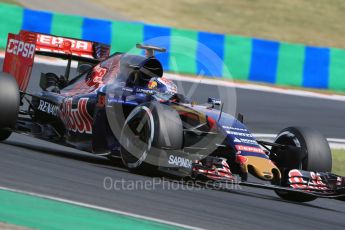 World © Octane Photographic Ltd. Scuderia Toro Rosso STR10 – Max Verstappen. Saturday 25th July 2015, F1 Hungarian GP Qualifying, Hungaroring, Hungary. Digital Ref: 1356LB1D0919