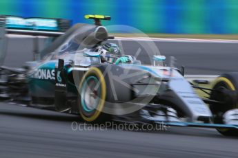 World © Octane Photographic Ltd. Mercedes AMG Petronas F1 W06 Hybrid – Nico Rosberg. Saturday 25th July 2015, F1 Hungarian GP Qualifying, Hungaroring, Hungary. Digital Ref: 1356LB1D1050