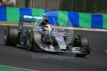 World © Octane Photographic Ltd. Mercedes AMG Petronas F1 W06 Hybrid – Lewis Hamilton. Saturday 25th July 2015, F1 Hungarian GP Qualifying, Hungaroring, Hungary. Digital Ref: 1356LB1D1204