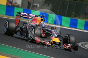 World © Octane Photographic Ltd. Infiniti Red Bull Racing RB11 – Daniel Ricciardo. Saturday 25th July 2015, F1 Hungarian GP Qualifying, Hungaroring, Hungary. Digital Ref: 1356LB1D1267