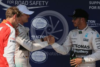 World © Octane Photographic Ltd. Mercedes AMG Petronas F1 W06 Hybrid – Lewis Hamilton, Nico Rosberg and Scuderia Ferrari SF15-T– Sebastian Vettel. Saturday 25th July 2015, F1 Hungarian GP Qualifying, Hungaroring, Hungary. Digital Ref: 1356LB1D1390