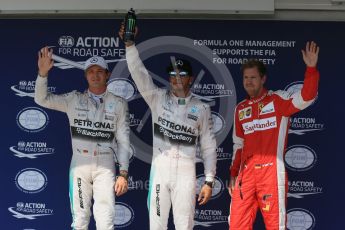 World © Octane Photographic Ltd. Mercedes AMG Petronas F1 W06 Hybrid – Lewis Hamilton, Nico Rosberg and Scuderia Ferrari SF15-T– Sebastian Vettel. Saturday 25th July 2015, F1 Hungarian GP Qualifying, Hungaroring, Hungary. Digital Ref: 1356LB1D1394