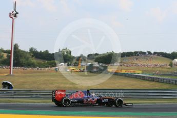 World © Octane Photographic Ltd. Scuderia Toro Rosso STR10 – Carlos Sainz Jnr. Saturday 25th July 2015, F1 Hungarian GP Qualifying, Hungaroring, Hungary. Digital Ref: 1356LB5D0796