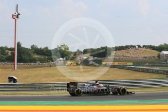 World © Octane Photographic Ltd. McLaren Honda MP4/30 – Fernando Alonso. Saturday 25th July 2015, F1 Hungarian GP Qualifying, Hungaroring, Hungary. Digital Ref: 1356LB5D0977