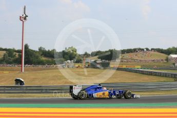 World © Octane Photographic Ltd. Sauber F1 Team C34-Ferrari – Felipe Nasr. Saturday 25th July 2015, F1 Hungarian GP Qualifying, Hungaroring, Hungary. Digital Ref: 1356LB5D1006