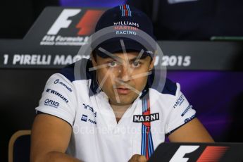 World © Octane Photographic Ltd. FIA Drivers’ Press Conference. Thursday 23rd July 2015, F1 Hungarian GP, Hungaroring, Hungary. Sauber F1 Team – Felipe Nasr. Digital Ref: 1345LB1D7222