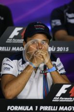 World © Octane Photographic Ltd. FIA Drivers’ Press Conference. Thursday 23rd July 2015, F1 Hungarian GP, Hungaroring, Hungary. Sauber F1 Team – Felipe Nasr. Digital Ref: 1345LB1D7264