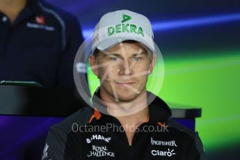 World © Octane Photographic Ltd. FIA Drivers’ Press Conference. Thursday 23rd July 2015, F1 Hungarian GP, Hungaroring, Hungary. Sahara Force India – Nico Hulkenberg. Digital Ref: 1345LB1D7338