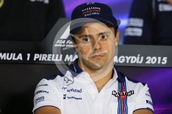 World © Octane Photographic Ltd. FIA Drivers’ Press Conference. Thursday 23rd July 2015, F1 Hungarian GP, Hungaroring, Hungary. Sauber F1 Team – Felipe Nasr. Digital Ref: 1345LB1D7350