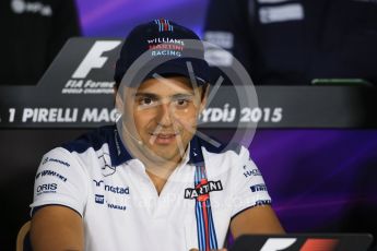 World © Octane Photographic Ltd. FIA Drivers’ Press Conference. Thursday 23rd July 2015, F1 Hungarian GP, Hungaroring, Hungary. Sauber F1 Team – Felipe Nasr. Digital Ref: 1345LB1D7358
