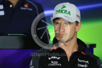 World © Octane Photographic Ltd. FIA Drivers’ Press Conference. Thursday 23rd July 2015, F1 Hungarian GP, Hungaroring, Hungary. Sahara Force India – Nico Hulkenberg. Digital Ref: 1345LB1D7365