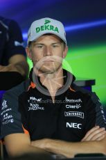 World © Octane Photographic Ltd. FIA Drivers’ Press Conference. Thursday 23rd July 2015, F1 Hungarian GP, Hungaroring, Hungary. Sahara Force India – Nico Hulkenberg. Digital Ref: 1345LB1D7391