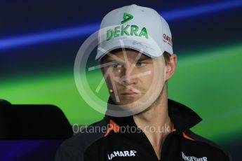 World © Octane Photographic Ltd. FIA Drivers’ Press Conference. Thursday 23rd July 2015, F1 Hungarian GP, Hungaroring, Hungary. Sahara Force India – Nico Hulkenberg. Digital Ref: 1345LB1D7512