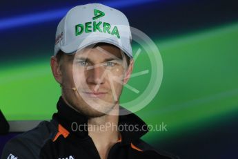 World © Octane Photographic Ltd. FIA Drivers’ Press Conference. Thursday 23rd July 2015, F1 Hungarian GP, Hungaroring, Hungary. Sahara Force India – Nico Hulkenberg. Digital Ref: 1345LB1D7576