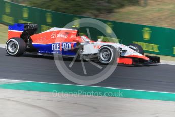 World © Octane Photographic Ltd. Manor Marussia F1 Team MR03B Reserve Driver – Fabio Leimer. Friday 24th July 2015, F1 Hungarian GP Practice 1, Hungaroring, Hungary. Digital Ref: 1346CB1L4734