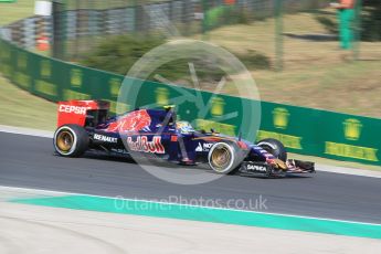 World © Octane Photographic Ltd. Scuderia Toro Rosso STR10 – Carlos Sainz Jnr. Friday 24th July 2015, F1 Hungarian GP Practice 1, Hungaroring, Hungary. Digital Ref: 1346CB1L4797