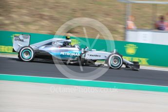 World © Octane Photographic Ltd. Mercedes AMG Petronas F1 W06 Hybrid – Nico Rosberg. Friday 24th July 2015, F1 Hungarian GP Practice 1, Hungaroring, Hungary. Digital Ref: 1346CB1L4836
