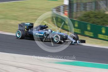 World © Octane Photographic Ltd. Mercedes AMG Petronas F1 W06 Hybrid – Nico Rosberg. Friday 24th July 2015, F1 Hungarian GP Practice 1, Hungaroring, Hungary. Digital Ref: 1346CB1L4860