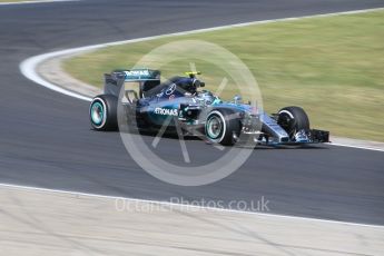 World © Octane Photographic Ltd. Mercedes AMG Petronas F1 W06 Hybrid – Nico Rosberg. Friday 24th July 2015, F1 Hungarian GP Practice 1, Hungaroring, Hungary. Digital Ref: 1346CB1L4877