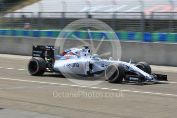 World © Octane Photographic Ltd. Williams Martini Racing FW37 – Felipe Massa. Friday 24th July 2015, F1 Hungarian GP Practice 1, Hungaroring, Hungary. Digital Ref: 1346CB1L4918