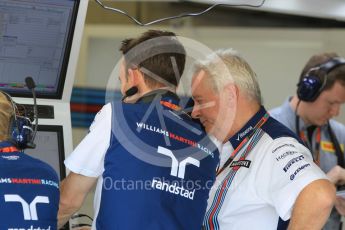 World © Octane Photographic Ltd. Williams Martini Racing - Pat Symonds - Chief Technical Officer. Friday 24th July 2015, F1 Hungarian GP Practice 1, Hungaroring, Hungary. Digital Ref: 1346CB1L4951