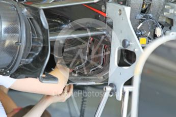 World © Octane Photographic Ltd. McLaren Honda MP4/30 – turning vanes. Friday 24th July 2015, F1 Hungarian GP Practice 1, Hungaroring, Hungary. Digital Ref: 1346CB1L4969