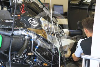 World © Octane Photographic Ltd. McLaren Honda MP4/30 – engine and intake. Friday 24th July 2015, F1 Hungarian GP Practice 1, Hungaroring, Hungary. Digital Ref: 1346CB1L4975