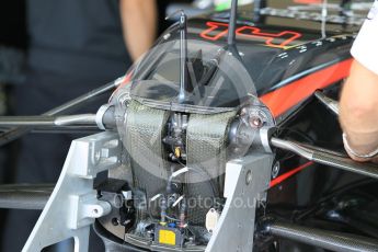 World © Octane Photographic Ltd. McLaren Honda MP4/30 – nostril details. Friday 24th July 2015, F1 Hungarian GP Practice 1, Hungaroring, Hungary. Digital Ref: 1346CB1L4977