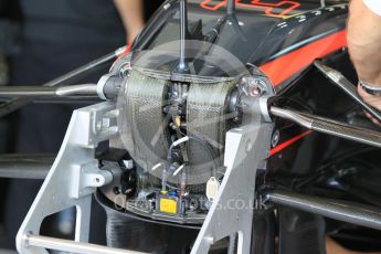 World © Octane Photographic Ltd. McLaren Honda MP4/30 – nostril details. Friday 24th July 2015, F1 Hungarian GP Practice 1, Hungaroring, Hungary. Digital Ref: 1346CB1L4980