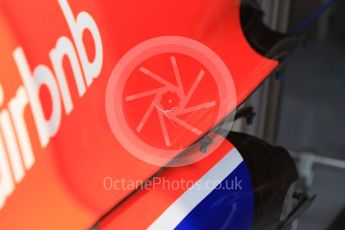 World © Octane Photographic Ltd. Manor Marussia F1 Team MR03B – engine cover. Friday 24th July 2015, F1 Hungarian GP Practice 1, Hungaroring, Hungary. Digital Ref: 1346CB1L5030