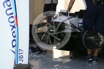 World © Octane Photographic Ltd. Williams Martini Racing FW37. Friday 24th July 2015, F1 Hungarian GP Practice 1, Hungaroring, Hungary. Digital Ref: 1346LB1D7611