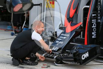 World © Octane Photographic Ltd. McLaren Honda MP4/30. Friday 24th July 2015, F1 Hungarian GP Practice 1, Hungaroring, Hungary. Digital Ref: 1346LB1D7623