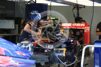 World © Octane Photographic Ltd. Scuderia Toro Rosso STR10 – Carlos Sainz Jnr. Friday 24th July 2015, F1 Hungarian GP Practice 1, Hungaroring, Hungary. Digital Ref: 1346LB1D7646