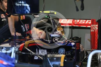 World © Octane Photographic Ltd. Scuderia Toro Rosso STR10 – Carlos Sainz Jnr. Friday 24th July 2015, F1 Hungarian GP Practice 1, Hungaroring, Hungary. Digital Ref: 1346LB1D7648