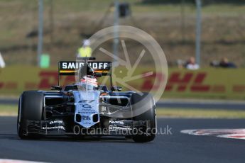 World © Octane Photographic Ltd. Sahara Force India VJM08B – Nico Hulkenberg. Friday 24th July 2015, F1 Hungarian GP Practice 1, Hungaroring, Hungary. Digital Ref: 1346LB1D7696