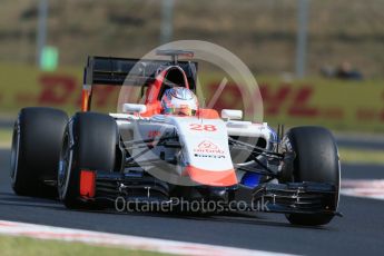 World © Octane Photographic Ltd. Manor Marussia F1 Team MR03B – William Stevens. Friday 24th July 2015, F1 Hungarian GP Practice 1, Hungaroring, Hungary. Digital Ref: 1346LB1D7726