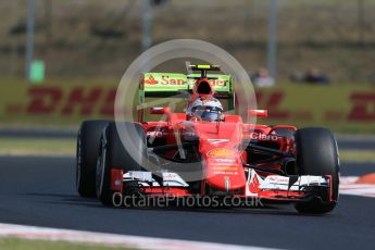 World © Octane Photographic Ltd. Scuderia Ferrari SF15-T– Kimi Raikkonen. Friday 24th July 2015, F1 Hungarian GP Practice 1, Hungaroring, Hungary. Digital Ref: 1346LB1D7732