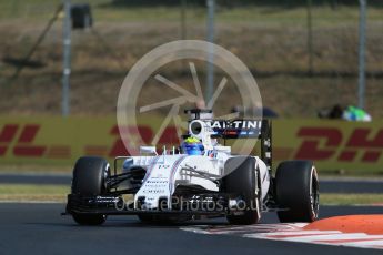 World © Octane Photographic Ltd. Williams Martini Racing FW37 – Felipe Massa. Friday 24th July 2015, F1 Hungarian GP Practice 1, Hungaroring, Hungary. Digital Ref: 1346LB1D7766